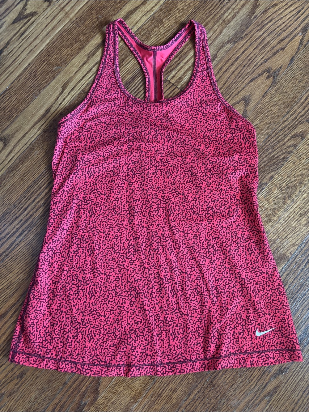 Nike Red Patterned Racerback Training Tank